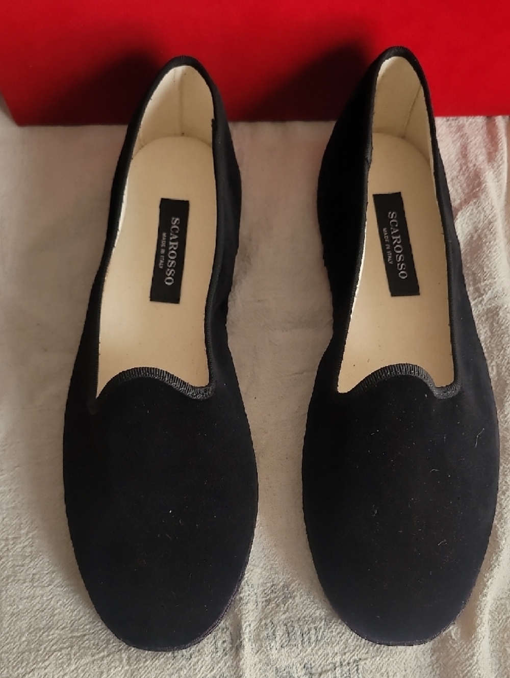 Scarosso Valentina Friulane Slippers Black Velvet Sz 40 NIB 9.5 NIB Italy - Picture 3 of 12
